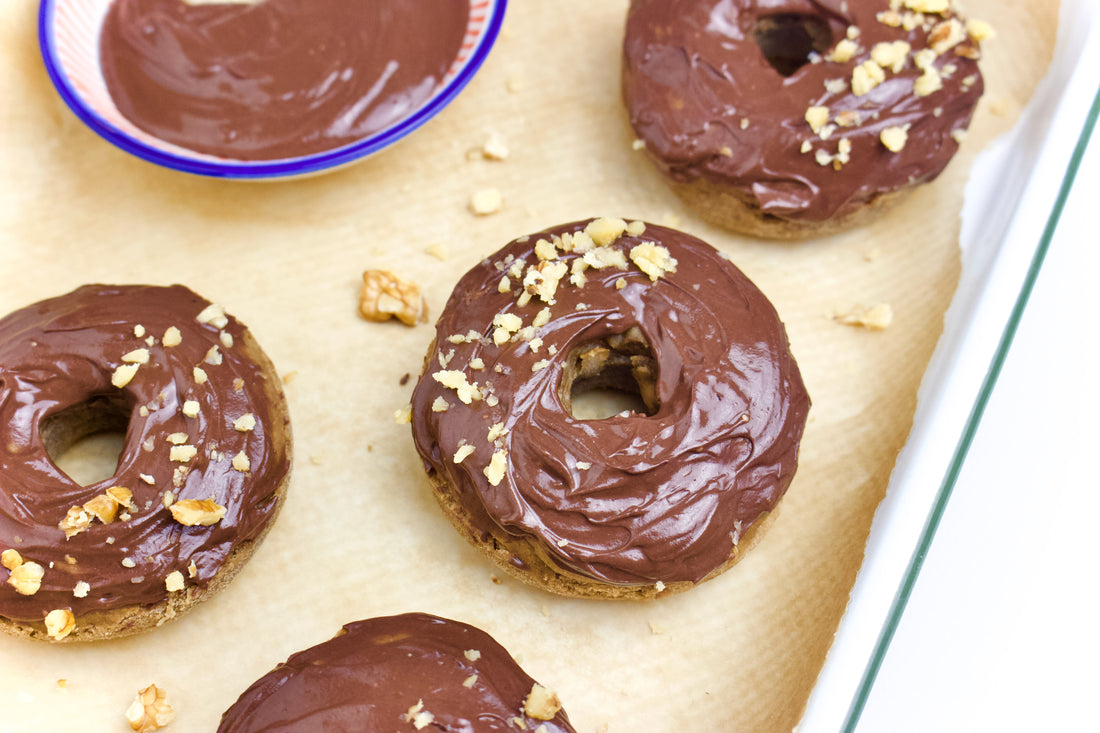 Mighty Salted Caramel & Chocolate Protein Donuts