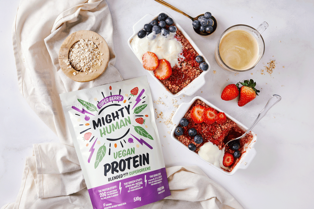 Protein Very Berry Vegan Bakes Oats